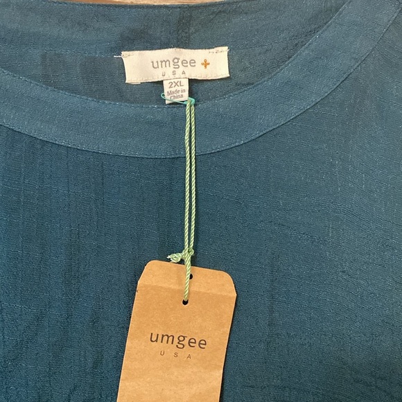 Womens Umgee USA Oversized Gauzy Flowy Lagenlook Beach Coverup Tunic Size 2XL - Picture 7 of 11